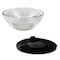Hastings Home 10-piece Glass Food Storage Containers with Snap Lids, Bowl Sizes for Storage, Mixing, Serving (Black) 279676CSS - alternate 2